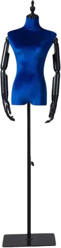 Miniatura 15 de Female Mannequin Torso with 140-185 Cm Adjustable Height Stand, Shoulders 39 Cm /Bust 86 Cm / Waist 64 Cm / Hip 84 Cm(Brown,with arms)