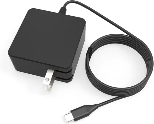 Cargador universal para portátil USB C de 45 W compatible con cargador Asus Chromebook USB-C, cable de alimentación de adaptador de CA tipo C de