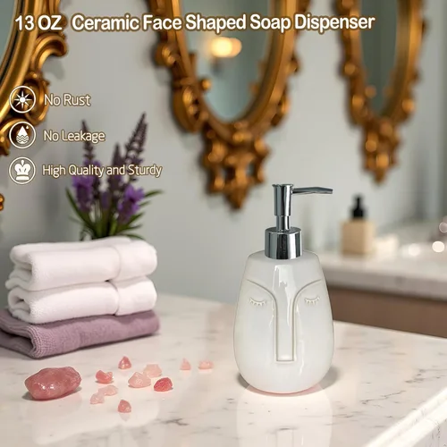 Miniatura 2 de Dispensador de jabón de loción para niña, dispensador de jabón líquido recargable para manos, dispensador de jabón de cocina premium (negro)