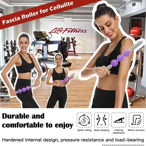 Rodillo muscular Fascia, masajeador de celulitis para dolores musculares, cuello, pierna, espalda, punto de activación de presión, herramientas de