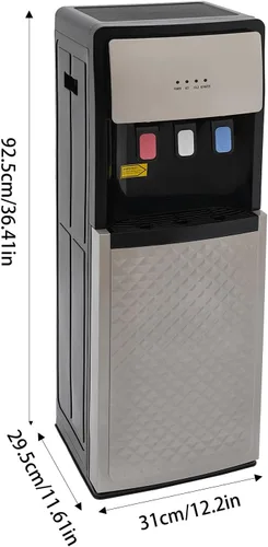 Miniatura 4 de TFCFL Dispensador de enfriador de agua de carga inferior con 3 ajustes de temperatura de agua caliente, fría, de habitación, dispensador de agua