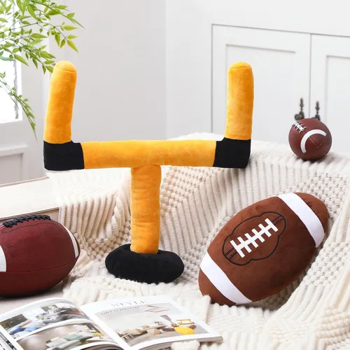 Miniatura 4 de Sliner Juego de almohadas de fútbol mullidas con pelota rellena de pelota de fútbol suave pelota deportiva fuerte interactiva deportiva creativa