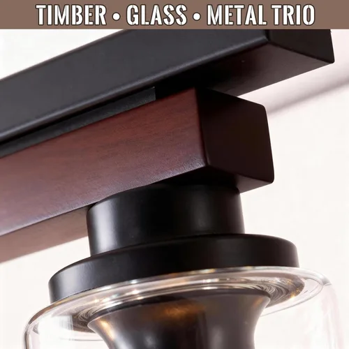 Miniatura 5 de 4 lámparas de isla de cocina y accesorios de iluminación de comedor de granja sobre mesa, colgante rústico ajustable para techo - Diseño giratorio