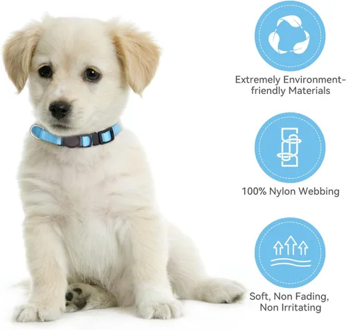 Miniatura 4 de 16 collares de cachorros para cachorros pequeños, collares de seguridad con hebilla de seguridad para cachorros, collar de parto ajustable