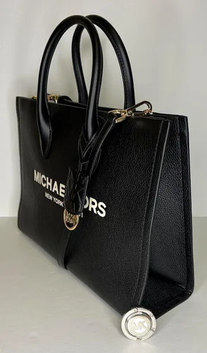 Miniatura 6 de Michael Kors Mirella MD EW Logo Tote Bag incluido con gran cartera Continental y gancho para bolso