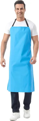 Miniatura 9 de Nanxson Delantal impermeable ajustable para lavavajillas para mujeres y hombres, delantal de trabajo de goma ligero para laboratorio, carnicero