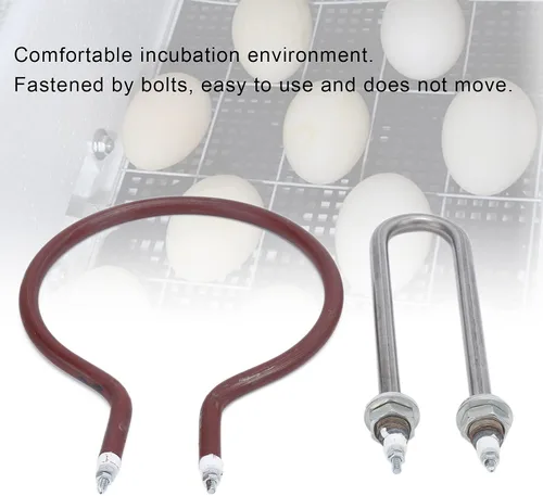 Miniatura 5 de Elemento calefactor del tubo del calentador de la incubadora, elemento calefactor de la incubadora de 200 W, accesorios de bobina del calentador