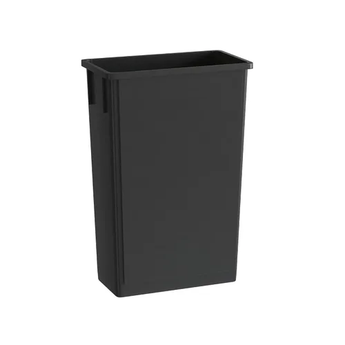 Miniatura 39 de Bote de basura Slim Jim negro de 23 galones con carrito