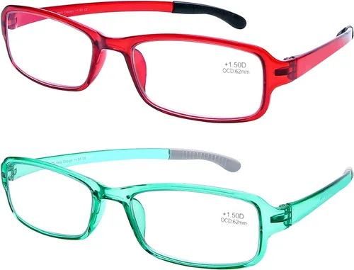 Miniatura 9 de DOOViC 2 Pack Reading Glasses for Women Men TR90 Flexible Lightweight Blue Light Blocking Computer Readers