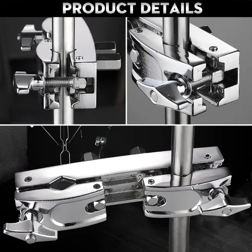 Miniatura 3 de Facmogu Pinza múltiple plateada, construcción ajustable de liberación rápida con material de acero inoxidable premium, soporte para montaje