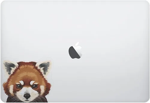Miniatura 2 de FINCIBO 5 x 5 pulgadas, diseño de panda rojo removible, calcomanías de vinilo para iPad, MacBook, laptop (o cualquier superficie plana)