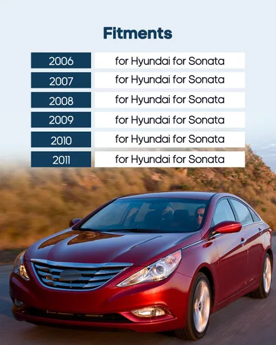 Miniatura 2 de ECCPP Manijas de puerta exteriores exteriores de repuesto para Hyundai Sonata lado del pasajero, color negro, 2 piezas 82651-3K000 82651 3K000 82651