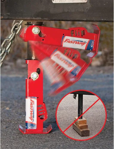 Miniatura 4 de Southwest Wheel 2,000 libras. Top Wind RAM A-Frame Trailer Jack w/6" Flip Foot