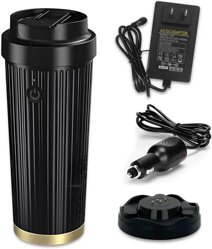 Miniatura 8 de Enfriador y calentador inteligente 2 en 1 de 12 V, mantiene la bebida fría o caliente en el soporte, calentador de agua y leche para bebidas y café