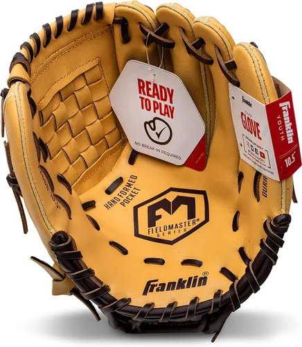 Miniatura 8 de Franklin Sports Field Master Baseball + Softball Glove - Field Master Adult + Youth Baseball + Softball Mitt - Men's + Women's Gloves - Right Hand