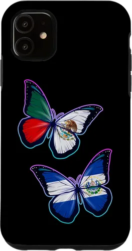 Miniatura 8 de El Salvador y México bicultural Roots - Carcasa para iPhone 17 (versión mariposa)