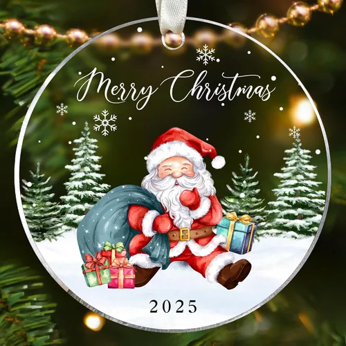 Miniatura 13 de KatAndNat Adorno de Amor ASL - Adornos de Navidad ASL 2025, Adornos de Lenguaje de Señas para Árbol - Recuerdo de Lenguaje de Señas Manual