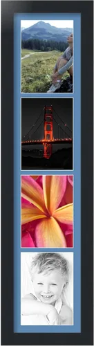 Miniatura 202 de Marco para fotos de ArtToFrames, 4 aberturas de 5′ x 7′ y marco negro satinado, de ArtToFrames, Madera, negro 4 - 8x10 - (2131)