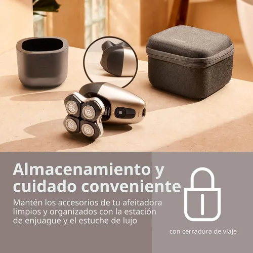 Miniatura 9 de Philips Norelco Head Shaver Pro 9000 Series - Afeitadora de calavera para hombres y mujeres, cabezal flexible de 360° y cuchillas ComfortCut para un