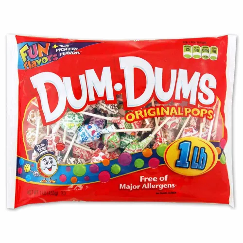 Miniatura 12 de Dum Dums Original Mix Bolsa de 400 unidades – Sabores clásicos de todos los tiempos, ventosas surtidas en bolsa de dulces a granel – Paletas