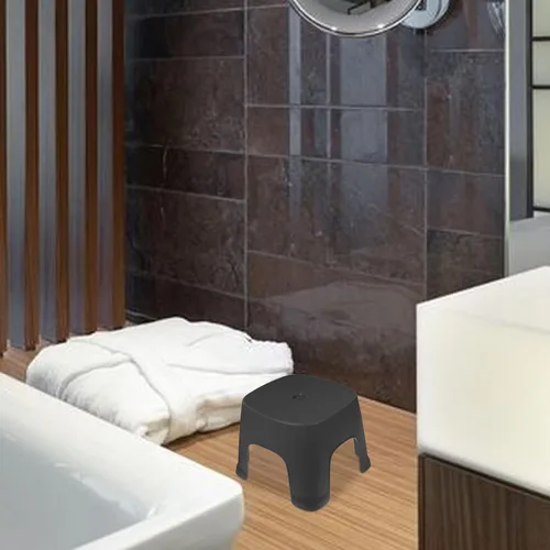 Miniatura 2 de LIFKOME Taburete de plástico pequeño, taburete de baño para baño, taburete de baño, taburete de cambio de zapatos, taburete portátil de picnic