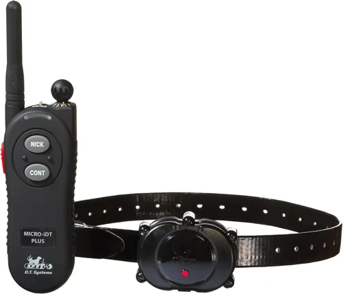 Miniatura 2 de DT Systems IDT-Plus - Collar receptor y transmisor micro para adiestrador de perros, negro, XS (10 libras o menos) (IDT Plus)