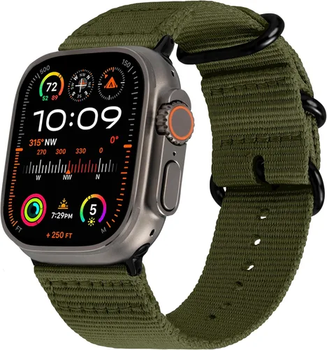 Miniatura 34 de Carterjett - Correa para Apple Watch 1.732 pulgadas, 1.654 pulgadas, 1.575 pulgadas, 1.496 pulgadas, nailon NATO, correas iWatch, mujeres y hombres