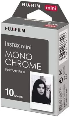 Miniatura 4 de Fujifilm Instax Mini película monocromática (10 exposiciones, tamaño de tarjeta de crédito), paquete de 5 (5 artículos)