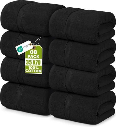 Miniatura 41 de Utopia Towels - Toalla de baño gigante, 2 unidades, 17.69 oz/yd2 (600 gsm), 100% algodón hilado en anillo, altamente absorbentes y de secado rápido