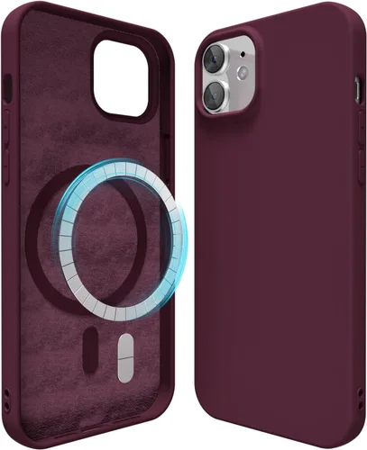 Miniatura 134 de oakxco Funda de silicona para iPhone 12 Pro Max, magnética, compatible con carga inalámbrica Magsafe, cubierta protectora de goma suave y delgada