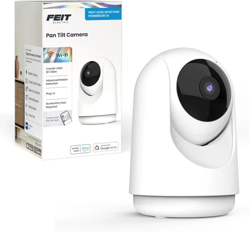 Miniatura 18 de Feit Electric Foco de cámara de seguridad inteligente, resolución QHD 2K, audio de 2 vías, seguimiento humano, panorámica de 350°