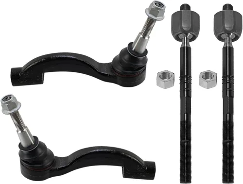 Miniatura 96 de Detroit Axle - 4 barras de acoplamiento delanteras para Kia Forte Koup 14-17, 14-18 Forte Forte5, 4 extremos de barra de acoplamiento exteriores e