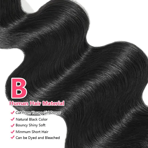 Miniatura 4 de 10A brasileño ondulado 1 paquete de 10 pulgadas, paquetes individuales de cabello humano ondulado, un paquete 100% sin procesar Remy virgen 1B