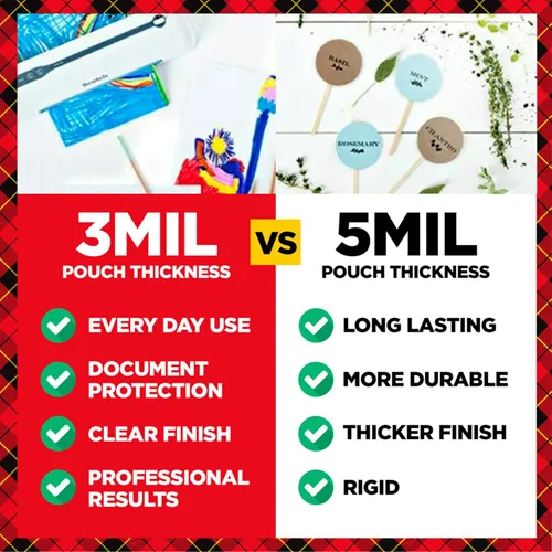 Miniatura 3 de Scotch Paquete de laminador térmico y bolsa, sistema de 2 rodillos, laminado de hasta 9 pulgadas de ancho (TL901X) con bolsas de laminación Scotch