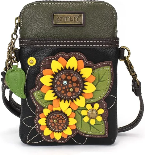 CHALA Bolso cruzado para teléfono celular, bolso de lona multicolor para mujer, con correa ajustable, Varios colores, Moderno