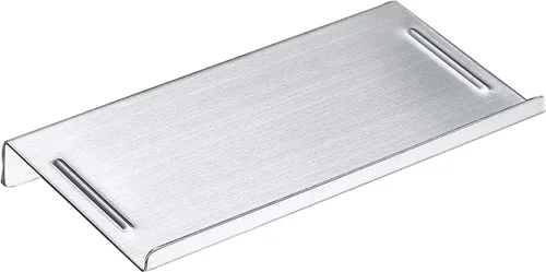 Miniatura 3 de Aothpher Estante de acero al carbono montado en la pared para el teléfono del inodoro, estilo antideslizante y acabado cepillado plateado