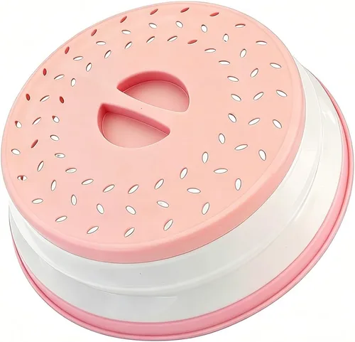 Miniatura 26 de Cubierta plegable contra salpicaduras para microondas, 10.5 pulgadas, apta para lavavajillas, cubierta de placa para microondas con ventilación