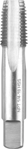 1/4" - 18 NPT - Grifo de tubo cónico M2 NPT, utilizado para roscar máquina convencional o roscado CNC, puede golpear acero y acero inoxidable