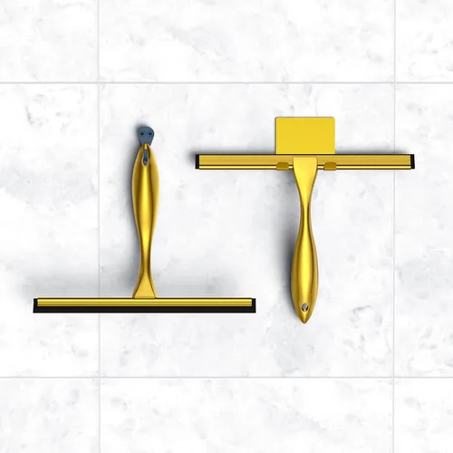 Miniatura 5 de Juego de escobilla de ducha de acero inoxidable de 14 pulgadas, escobilla multiusos para baño, puertas de ducha, espejos, azulejos y ventanas