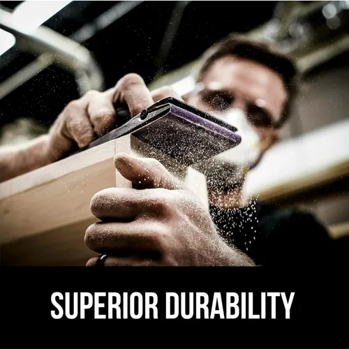 Miniatura 7 de 3M Papel de lija de grado profesional, grano 180, hojas de 9 x 11 pulgadas, paquete de 20 unidades para acabado fino en superficies de madera, metal