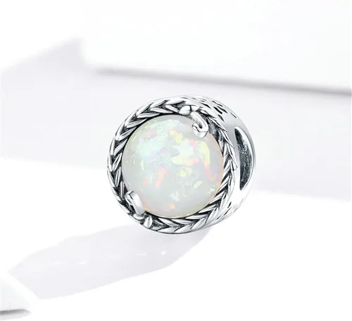Miniatura 2 de BISAER Pulsera contra el mal de ojo de plata de ley 925, abalorios de cristal azul, dije de mano Hamsa para pulsera Pandora