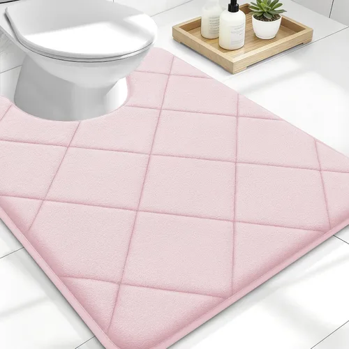 Miniatura 79 de OLANLY Tapete de baño de espuma viscoelástica de 24 x 16 pulgadas, ultra suave y absorbente, lavable a máquina, cómodo tapete de baño para suelo