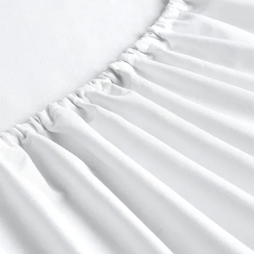 Miniatura 2 de FreshCulture Sábanas ajustadas tamaño King, paquete al por mayor de 6, bolsillo profundo, sábanas bajeras de microfibra suave para el hogar, Blanco