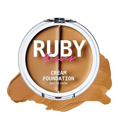 Ruby Kisses 3D Face Creator Base y Corrector en Crema, 12 Horas de Larga Duración, Cobertura Media a Completa, No Graso, Ideal para Maquillaje y 1-7