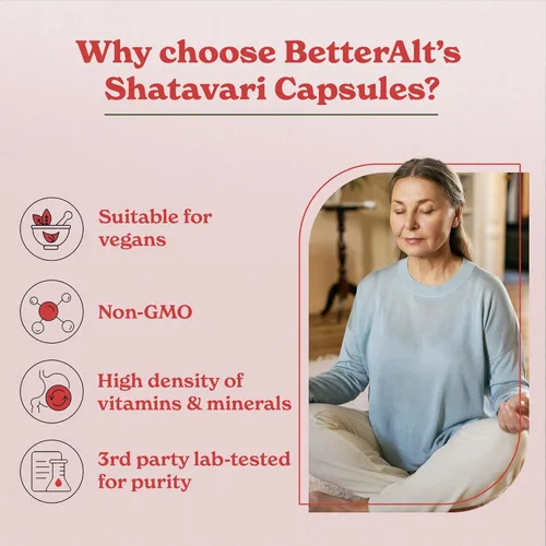 Miniatura 5 de Better Alt Shatavari Cápsulas con Dong Quai y Cohosh Negro Ayuda con el apoyo de Meno Suplemento para mujeres Paquete de 1 mes