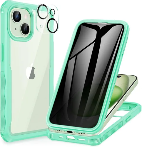 Miniatura 37 de CENHUFO Funda de privacidad para iPhone 11 Pro, funda de cuerpo completo con protector de pantalla de privacidad de vidrio templado 9H integrado