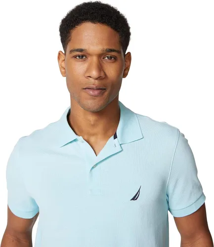 Miniatura 149 de Nautica playera polo clásica de mangas cortas, color sólido, para hombre