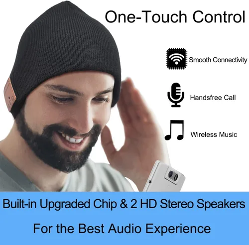 Miniatura 3 de Gorro con auriculares Bluetooth, regalos únicos de tecnología navideña