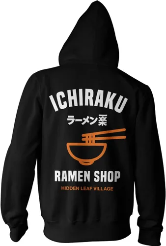 Miniatura 3 de Ripple Junction Naruto Shippuden Ichiraku Ramen Shop Anime - Sudadera de forro polar con cremallera para adultos, con licencia