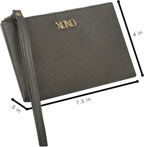 Miniatura 2 de XOXO Pulsera grande Saffiano multifunción sólida estampada para mujer, Negro
